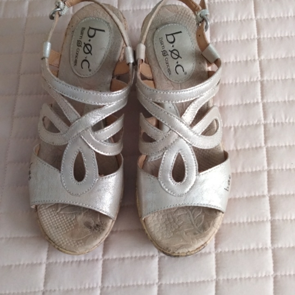 Born Gold Metallic Wedges